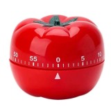 Cronometru mecanic de bucatarie flippy, forma de rosie, 60 de minute, 6.3 x 4.5 cm, material abs, rosu
