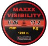 Fir monofilament hakuyo maxxx visibility rosu fluo neon rola -1200M