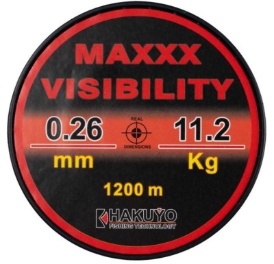 Fir monofilament hakuyo maxxx visibility rosu fluo neon rola -1200M foto