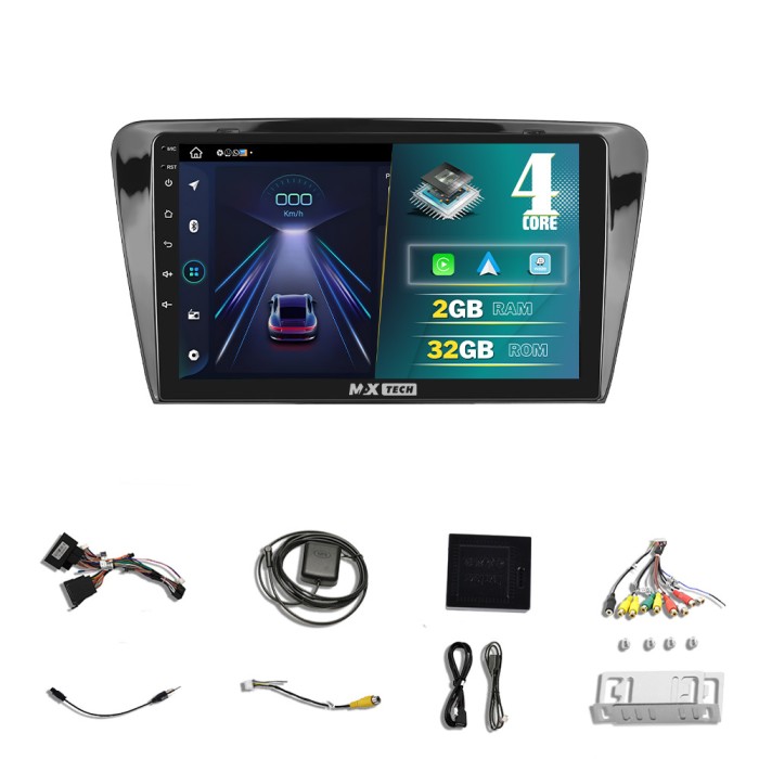 Navigatie Skoda Octavia 3 ( 2013 - 2020 ) dedicata Android 13, MaxTech&reg;, 10 inch, 2 GB Ram 32 GB, GP