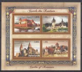 ROMANIA 2008 LP 1810 a CASTELE DIN ROMANIA BLOC MNH, Nestampilat