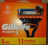 Rezerve Gillette Fusion 8 bucati set lame de ras compatibile cu aparatul Fusion5 barbati original sigilat