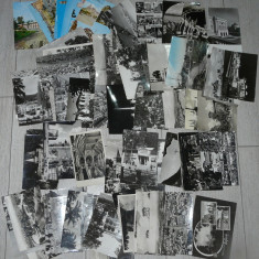 lot 60 carti postale alb negru Budapesta,Bucuresti,Gyor,Constanta,Oradea-color