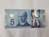 Bancnota Canada 5 Dolari 2022, Polimer, Noua