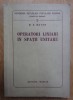 M. E. Mayer - Operatori liniari in spatii unitare