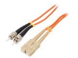 Patch cord fibră OM2 SC/UPC ST/UPC 1m portocalie, Gembird