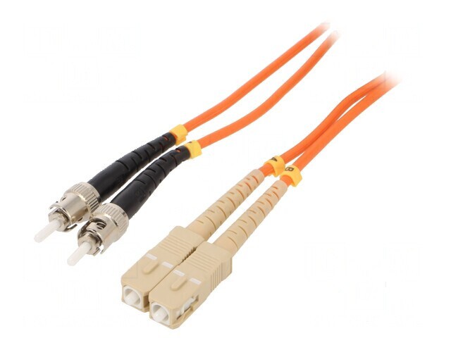 Patch cord fibră OM2 SC/UPC ST/UPC 1m portocalie