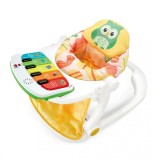 Scaun portabil bebe interactiv Masuta de hranire si Joaca la pian-model bufnita