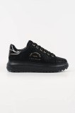 Karl Lagerfeld sneakers din piele intoarsă KAPRI LUG culoarea negru, KL67537
