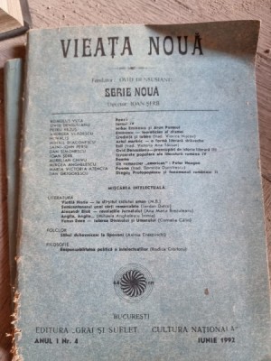 Vieata Noua - Anul I Nr. 4 / 1992 foto