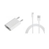 Incarcator Telefon Priza USB alb 1A iPhone + cablu date Lightning