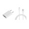 Incarcator Telefon Priza USB alb 1A iPhone + cablu date Lightning