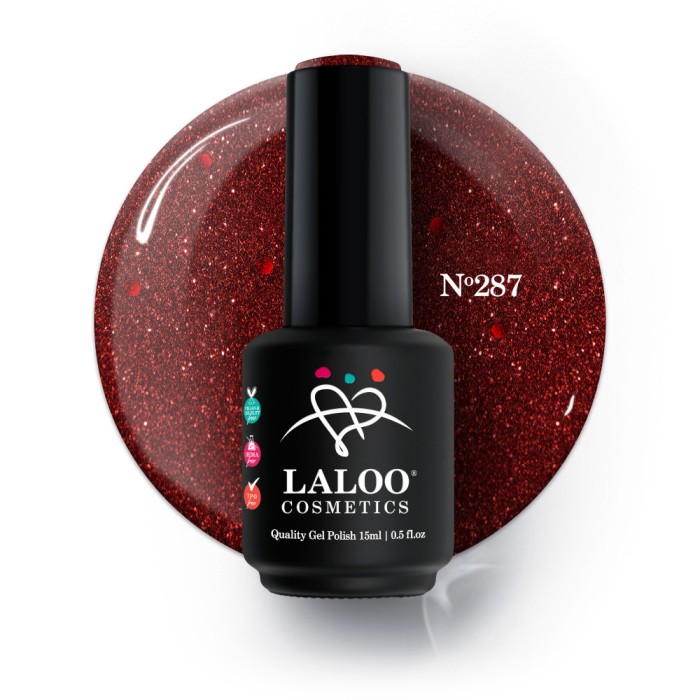 287 Christmas Red | Laloo gel polish 15ml