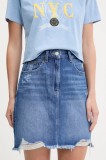 Tommy Jeans fustă din denim mini, drept, DW0DW20135