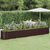 vidaXL Strat &icirc;nălțat grădină 440x80x68 cm oțel vopsit electrostatic