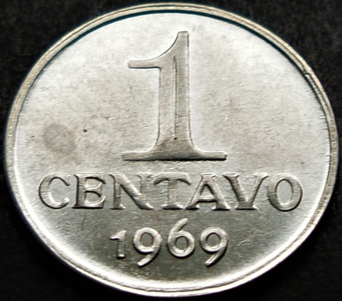 Moneda 1 CENTAVO - BRAZILIA, anul 1969 * cod 917