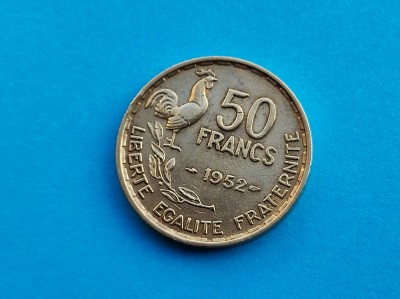 50 Francs 1952 Franta-XF+++ foto