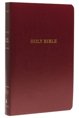 KJV, Gift and Award Bible, Imitation Leather, Burgundy, Red Letter Edition foto