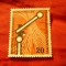 Serie 1 valoare RFG 1955 - Conferinta Europeana , val. 20 pf stampilat
