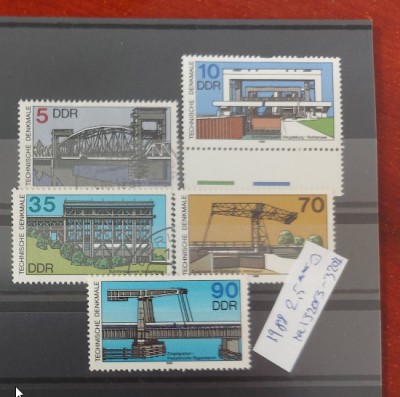 TS21 - Timbre serie DDR 1988 Mi 3203-07 foto