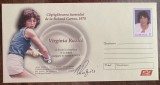 D11 - Plic necirculat tematica sport - tenis de camp - Romani cu care ne mandrim - Virginia Ruzici