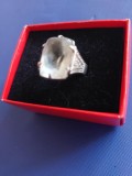 Inel vintage argint cu quartz de stanca