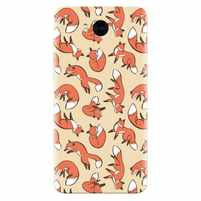 Husa silicon pentru Huawei Y5 2017, Red Foxes foto