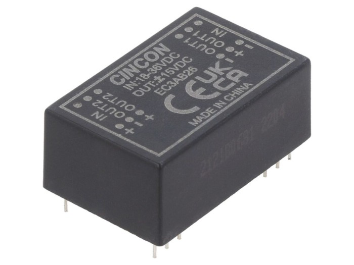 Convertor DC/DC 3W 18-36V 15VDC