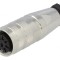 Mufă Mamă M16 8 PIN 3A 300V Drept pentru Lipire pe Cablu