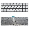 Tastatura Laptop, HP, Pavilion 17-W, 17T-W, TPN-Q174, argintie, layout US