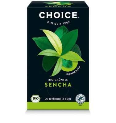 Ceai Verde Sencha Bio 20 pliculete x 1.5 grame Choice foto