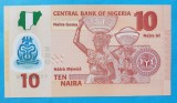 10 Naira 2010 Bancnota veche Africa - Nigeria - stare foarte buna - UNC