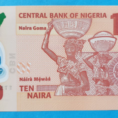 10 Naira 2009 Bancnota veche Africa - Nigeria - stare foarte buna - UNC