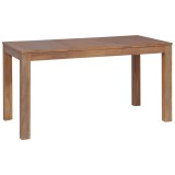 Cumpara ieftin Masa din lemn masiv de tec cu finisaj natural, 140x70x76 cm