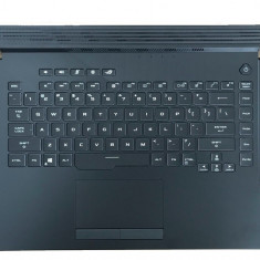 Carcasa superioara cu tastatura palmrest Laptop Gaming, Asus, ROG Strix G G531GT, 13N1-8HA0F21, 13NR01N3AP0121, 90NR01L4-R31US0, iluminata RGB, layout
