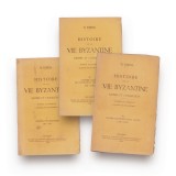 N. Iorga, Histoire de la vie byzantine, 1934, cu dedicație pentru Germain Rouillard