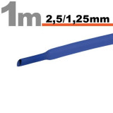 Tub termocontractibil Albastru 2,5 / 1,25 mm