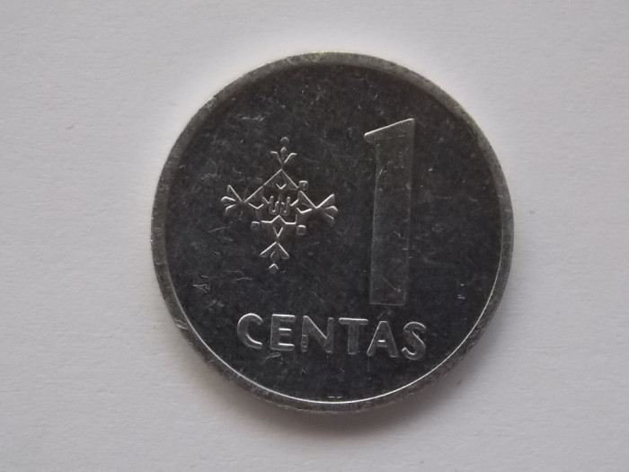 1 CENTAS 1991 LITUANIA