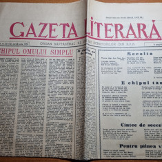 gazeta literara 28 iulie 1955-art. tudor arghezi,mihail sadoveanu,ion creanga