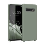 Husa Kwmobile pentru Samsung Galaxy S10, Silicon, Verde, 47732.172, Carcasa