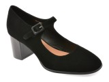 Pantofi FLAVIA PASSINI negri, 58865, din piele intoarsa