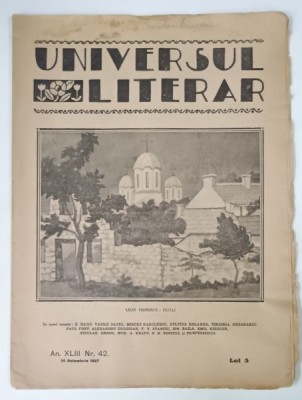 UNIVERSUL LITERAR , No. 42 , 1927 foto