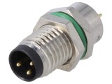 Conector M8 Tată 3 PIN pentru Montare Panou