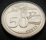 Cumpara ieftin Moneda exotica 50 CENTI - SINGAPORE, anul 2013 * cod 3722 = UNC, Asia