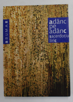 ADANC PE ADANC - DIN CREATIA POETICA A CLERULUI ORTODOX ROMAN DE AZI , antologie realizata de IOAN PETRAS , 2006 foto