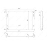 Radiator racire motor Nrf 53821