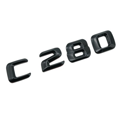 Emblema C 280 Negru, pentru spate portbagaj Mercedes foto