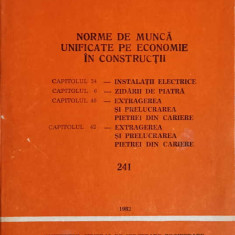 NORME DE MUNCA UNIFICATE PE ECONOMIE IN CONSTRUCTII. 241-INSTITUTUL CENTRAL DE CERCETARE, PROIECTARE SI DIRECTIV