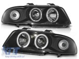 Set de faruri de tuning cu ochi de &icirc;nger halogen potrivit pentru Audi A4 B5 11.1994-12.1998 sedan/combinate, stanga si dreapta Performance AutoTuning