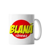 Cana alba personalizata &rdquo;Blana Taticule&rdquo; , INOVATIX&reg;. 330ml, Oem